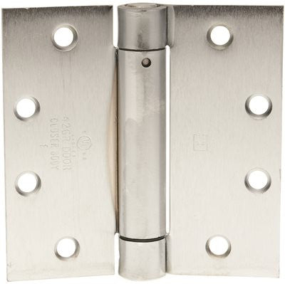 Hager Template Spring Hinge, 4-1-2 In. X 4-1-2 In., Dull Chrome, 3-pack