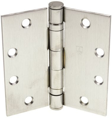 Hager Full Mortise Ball Bearing Temp Hinge, 4-1-2 In. X 4-1-2 In., Dull Chrome, 3-pack