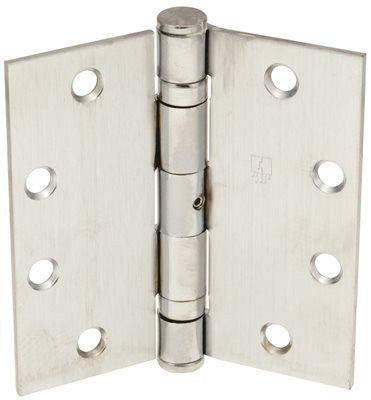 Hager Full Mort Ball Bearing Temp Hinge Nrp, 4-1-2 In. X 4-1-2 In., Dull Chrome, 3-pack