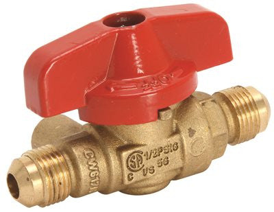 Gas Ball Valve With Side Tap 3-8" Flare